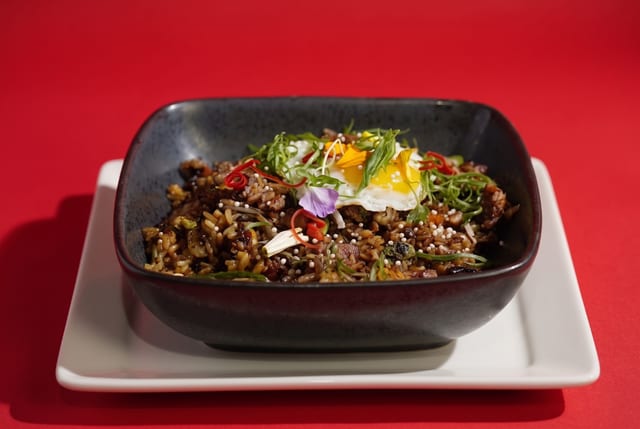 Bacon & Kimchi Fried Rice.